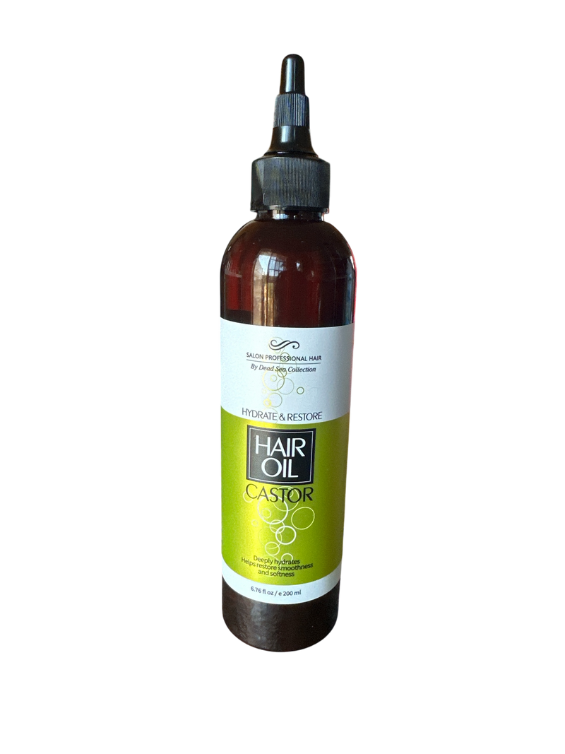 Dead Sea Collection Castor Oil For Hair Smoothness Restoration 6.76fl.oz. 200ml - Keratinbeauty