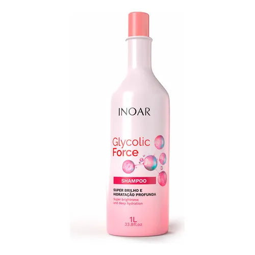 Inoar Glycolic Force Shampoo and Conditioner Kit for Damaged Hair 800ml
