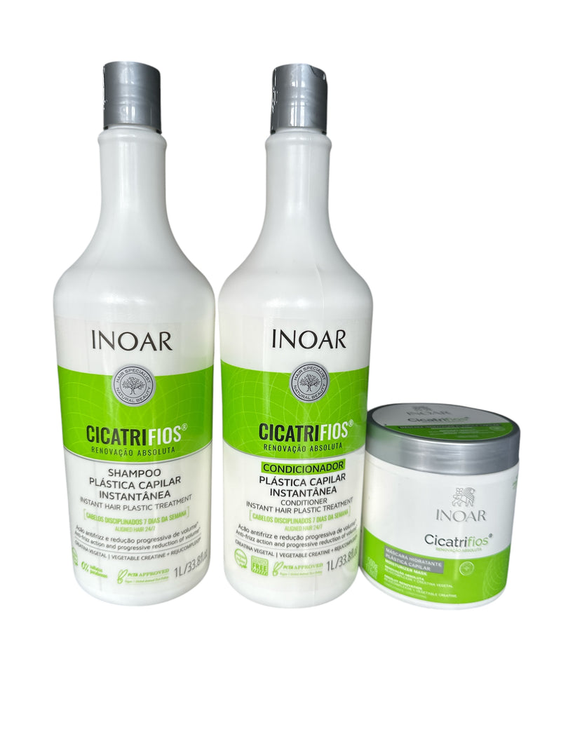 Inoar Cicatrifios Capillary Plastic Kit 3 x 1000ml