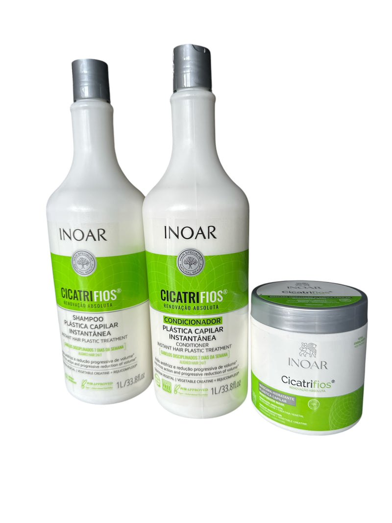 Inoar Cicatrifios Capillary Plastic Kit 3 x 1000ml