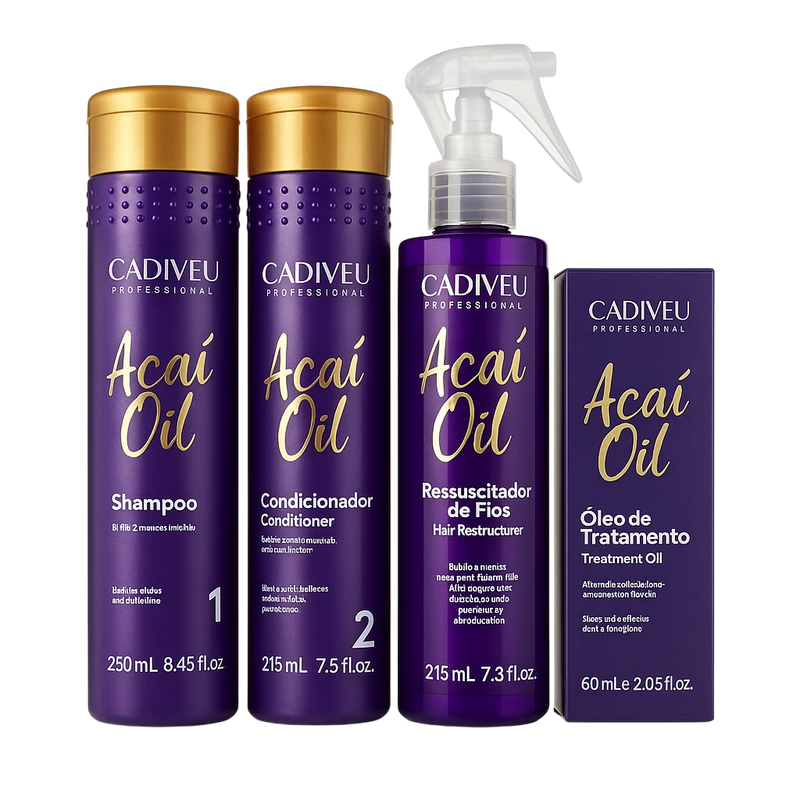 Cadiveu Professional Açaí Oil Full Hair Restore Kit